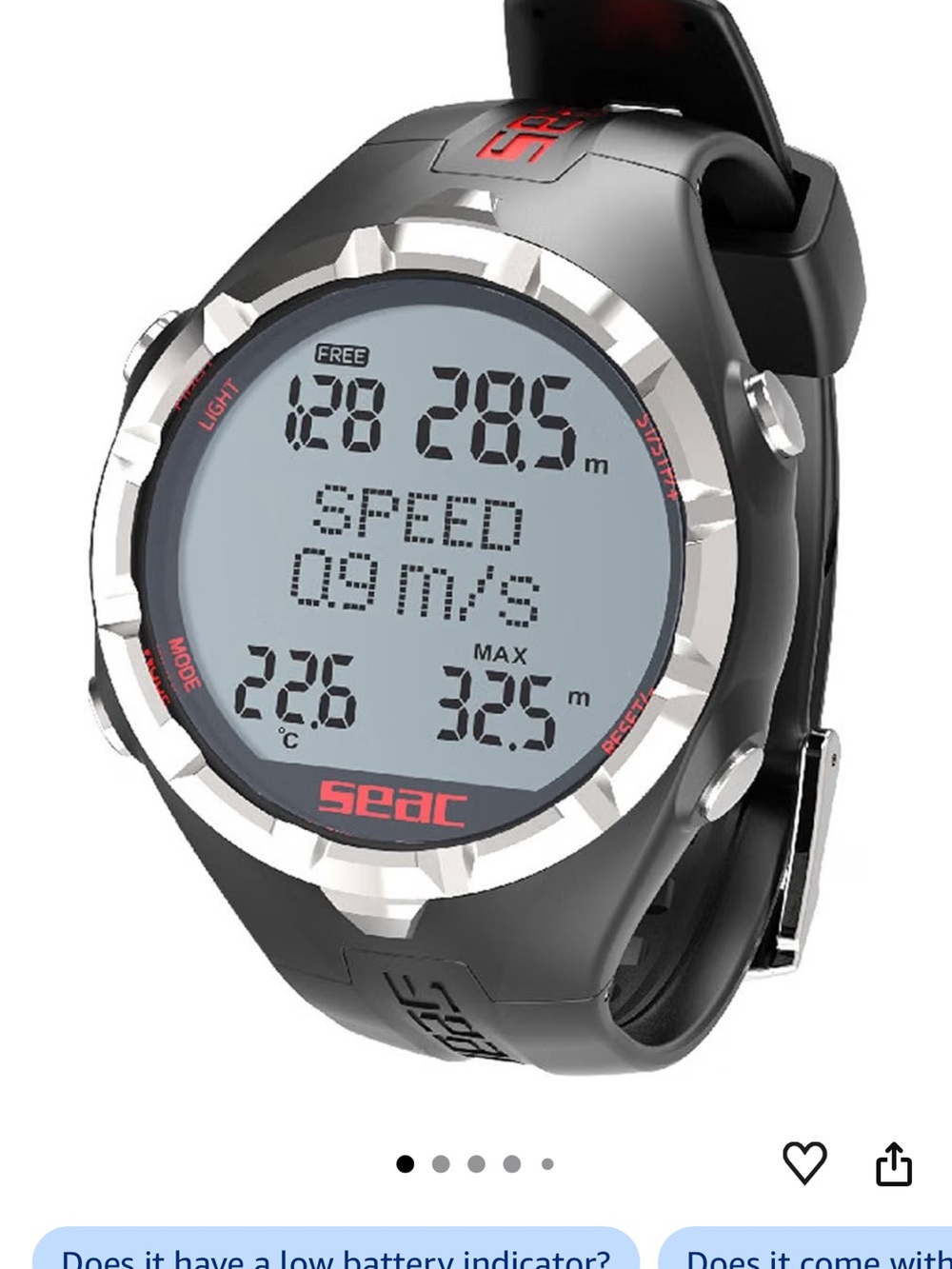 NWT SEAC Apnea Freediving Computer with Log and Real Time Data